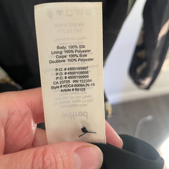 Wilfred Silk Floral Wrap Dress Size M - Picture 6 of 6